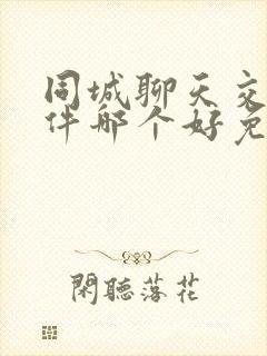 同城聊天交友软件哪个好免费的