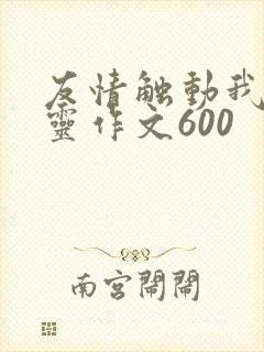 友情触动我的心灵作文600