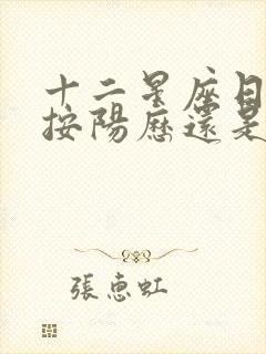 十二星座日期是按阳历还是阴历