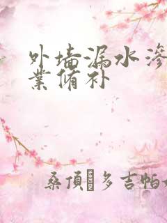 外墙漏水渗水专业修补