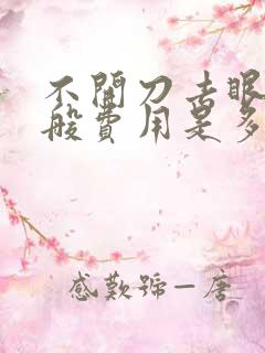 不开刀去眼袋一般费用是多少