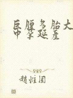 巨腹多胎大肚孕中孕延产