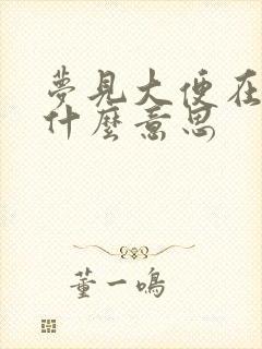 梦见大便在床上什么意思