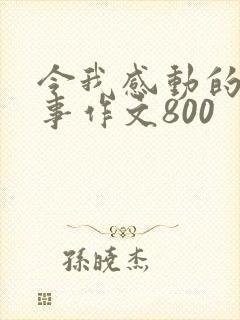 令我感动的一件事作文800
