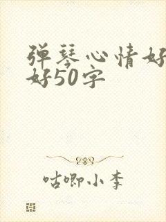 弹琴心情好与不好50字