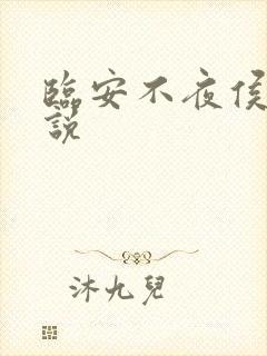临安不夜侯 小说