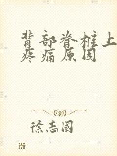 背部脊椎上部位疼痛原因