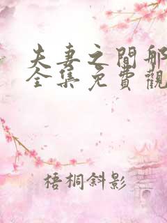 夫妻之间那些事全集免费观看电视剧完整版