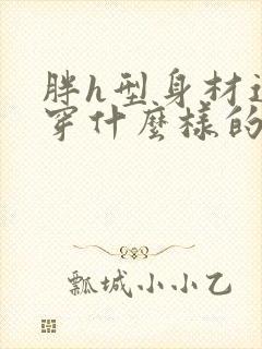 胖h型身材适合穿什么样的衣服