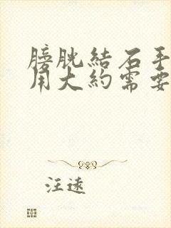 膀胱结石手术费用大约需要多少钱