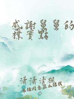 感谢舅舅的话语朴实点