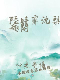 陆时霁沈梨初笔趣阁