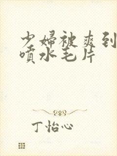 少妇被爽到高潮喷水毛片