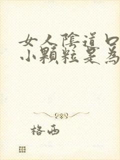 女人阴道口处起小颗粒是为什么