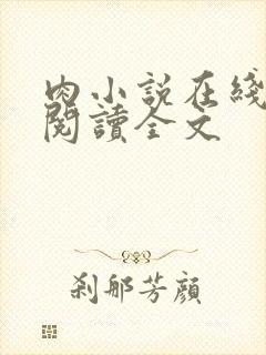 肉小说在线免费阅读全文