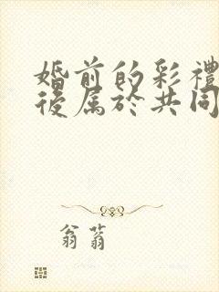 婚前的彩礼钱婚后属于共同财产吗