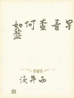 如何查看星座星盘