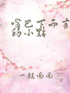 嘴巴下面有白色的小点