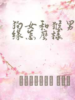 狗女和猴男的姻缘怎么样