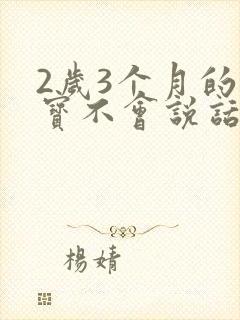 2岁3个月的宝宝不会说话正常吗