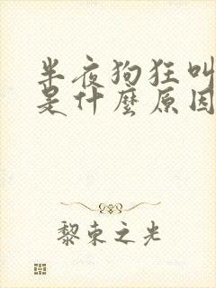 半夜狗狂叫不停是什么原因