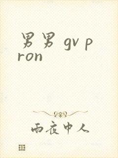 男男 gv pron