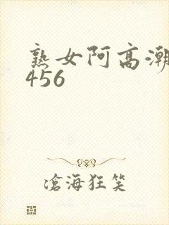 熟女阿高潮合集456