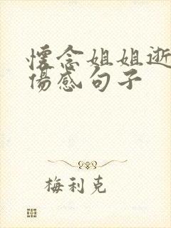 怀念姐姐逝世的伤感句子