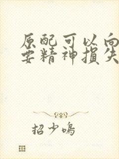 原配可以向小三要精神损失费吗