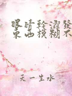 眼睛干涩发痒看东西模糊不清