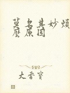 莫名其妙烦躁什么原因