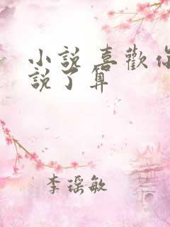 小说 喜欢你我说了算