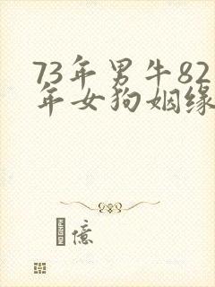 73年男牛82年女狗姻缘