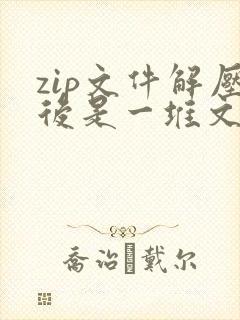 zip文件解压后是一堆文件
