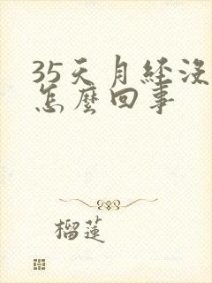 35天月经没来怎么回事