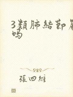 3类肺结节严重吗