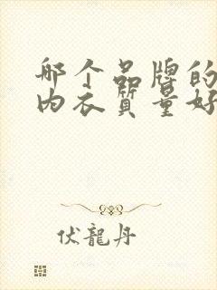 哪个品牌的男士内衣质量好又实惠