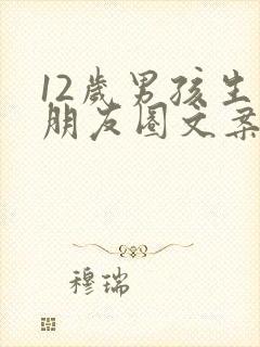 12岁男孩生日朋友圈文案