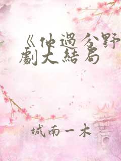 《他过分野》短剧大结局