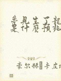 梦见生了龙凤胎是什么预兆