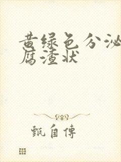 黄绿色分泌物豆腐渣状