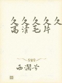 久久久久久久久高清毛片
