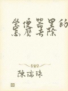 坐便器里的尿垢怎么去除