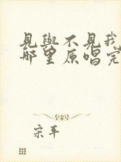 见与不见我就在哪里原唱完整版