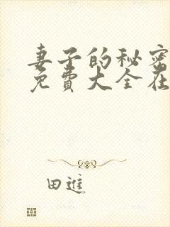 妻子的秘密小说免费大全在线阅读