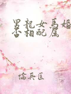 男龙女马婚姻是否相配属