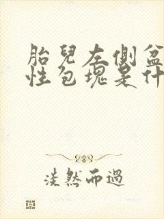 胎儿左侧盆腔囊性包块是什么