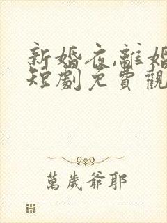 新婚夜,离婚时短剧免费观看全集