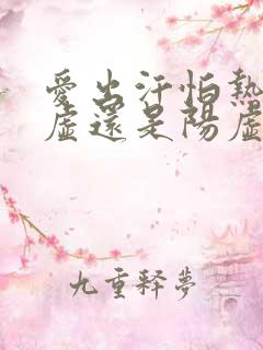 爱出汗怕热是阴虚还是阳虚