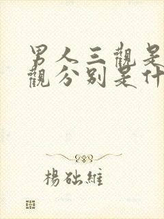 男人三观是哪三观分别是什么